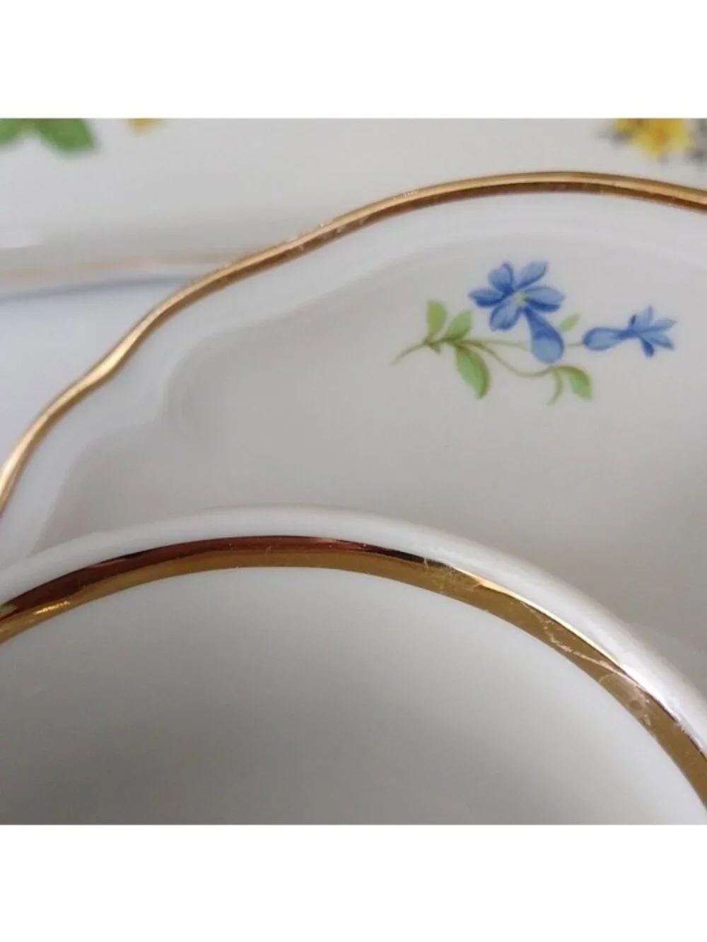 Schirnding Bavaria Tea Set Sandwich Tray Creamer Sugar Bowl Cups Saucers Dreden